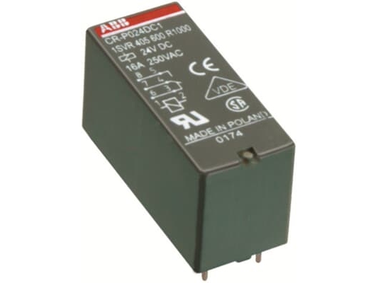 Abb Cr-P024dc2, Schwarz, 8 A, 250 V, 12,7 X 29 X 15,7 Mm, 140 G, -40 - 85 °C