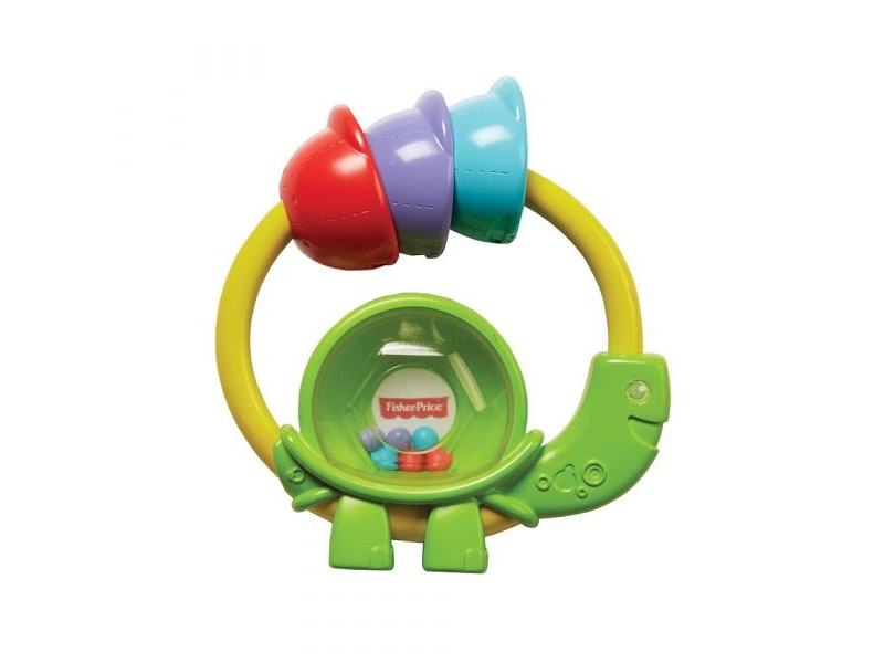 Fisher Price, Turtle Clacker, Rattles With Teething Toy 2-In-1 , Unisex, 3+ months | Kläder & Säkerhet - Hygien - Tvål & kräm | GameStuff