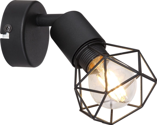 Globo væglampe XARA I 54802S-1 industrielt h. gang