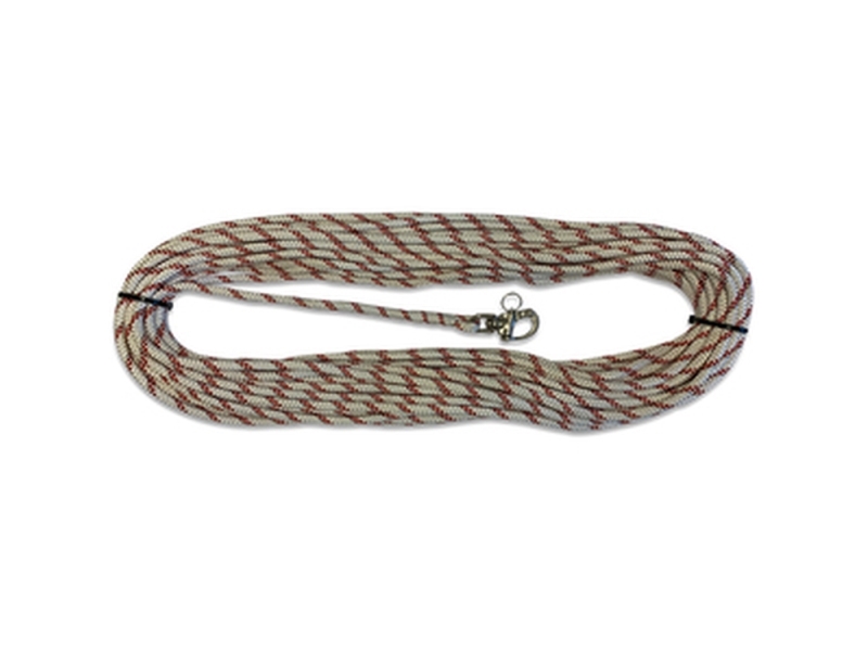 Liros fald m/svirvelhage 10mm x 35 mtr hvid/rød | Marin - Färg & båtvård - Övriga | GameStuff