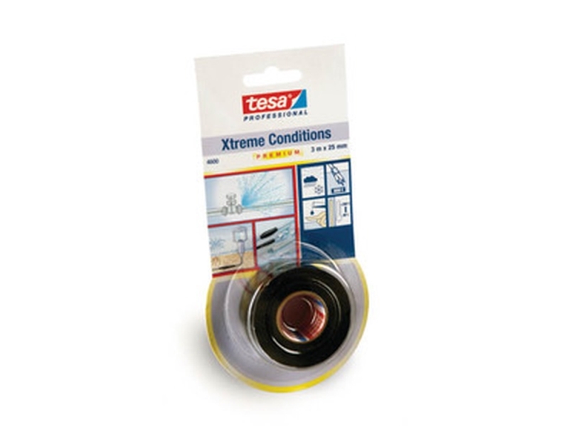 TESA 04600-00001-00, Svart, Metall, Silikon, -65 - 260 ° C, 3 m, 2,5 cm | Verktyg & Verkstad - Infästning - Övriga Infästning | GameStuff
