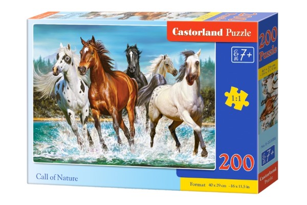 Castorland B-222056 Dele Hobby Call of Nature puslespil, 200 brikker, multicolor