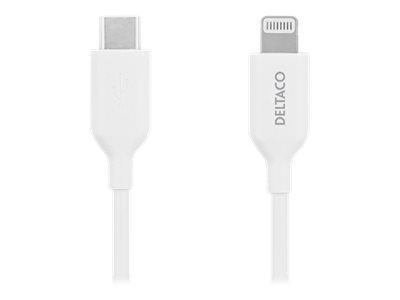 Deltaco - Lightning-Kabel - Usb-C Han Til Lightning Han - 1 M - Hvid