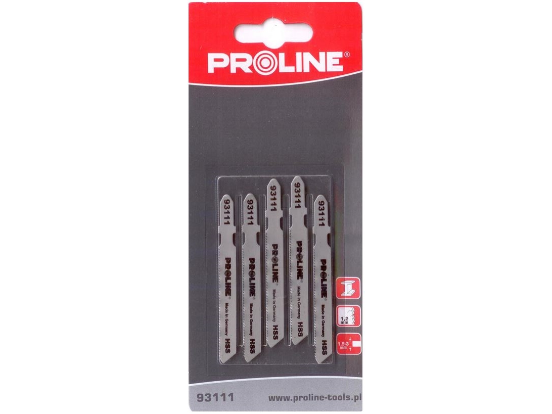 Proline HSS metallin pistosahanterät L=50mm tyyppi T 5kpl - 93111