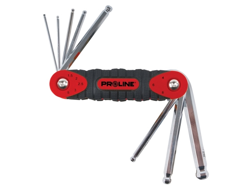 Pro-Line Inbusschlüsselsatz Hex 1,5–8 Mm Mit Kugel, 8-Tlg. (48378)