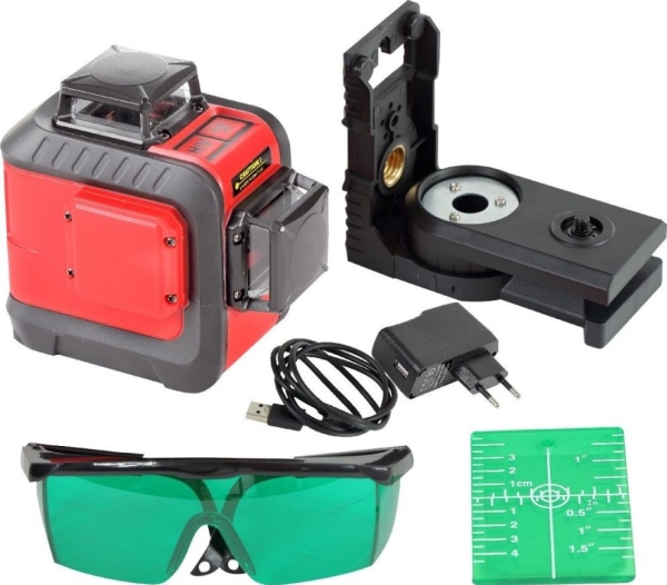 Proline Laser-Niveau. 2 Linien, 360° Reichweite, Grün, 20 M, Ce