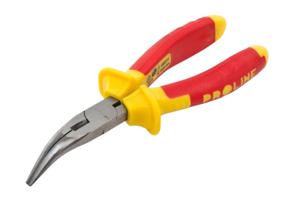 Elektrikų Replės Lenktais Galais Proline L200mm