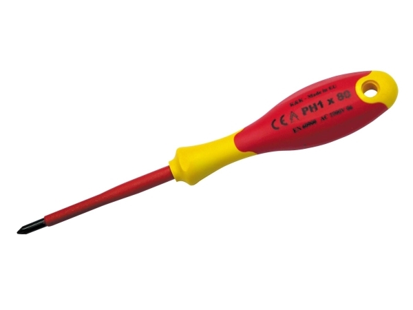 Pro-Line isoleret elektriker-skrudtrækker PH0 60 mm 1000V (10592)