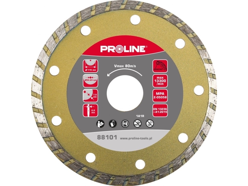 Pro-Line Diamantscheibe Turbo (Mat.Bud) 115*2.0*7.5*22.23 Proline