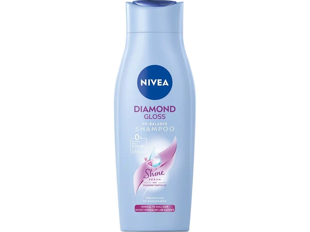 NIVEA Diamond Gloss mild shampoo til kedeligt hår 400 ml