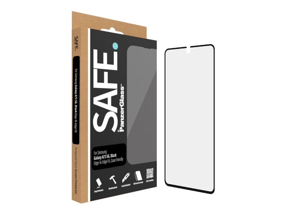SÄKER. från PanzerGlass™ Skärmskydd - Ultravid passform Samsung® Galaxy A73 5G | Tele & GPS - Mobil tillbehör - Skärmskydd | GameStuff
