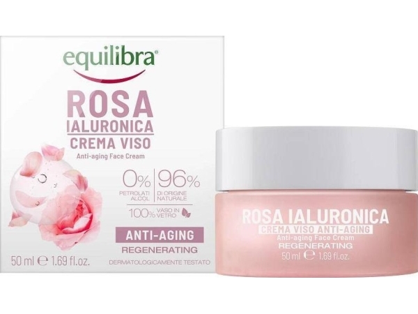 Equilibra_Rosa Regenerating Anti-Aging Rose Creme Med Hyaluronsyre 50 Ml