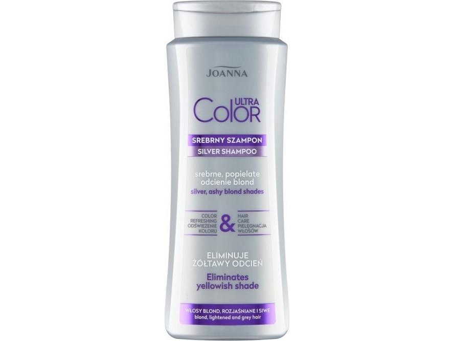 Joanna Ultra Color Silver Hair Shampoo Silver Ashen Shades Of Blonde 400Ml