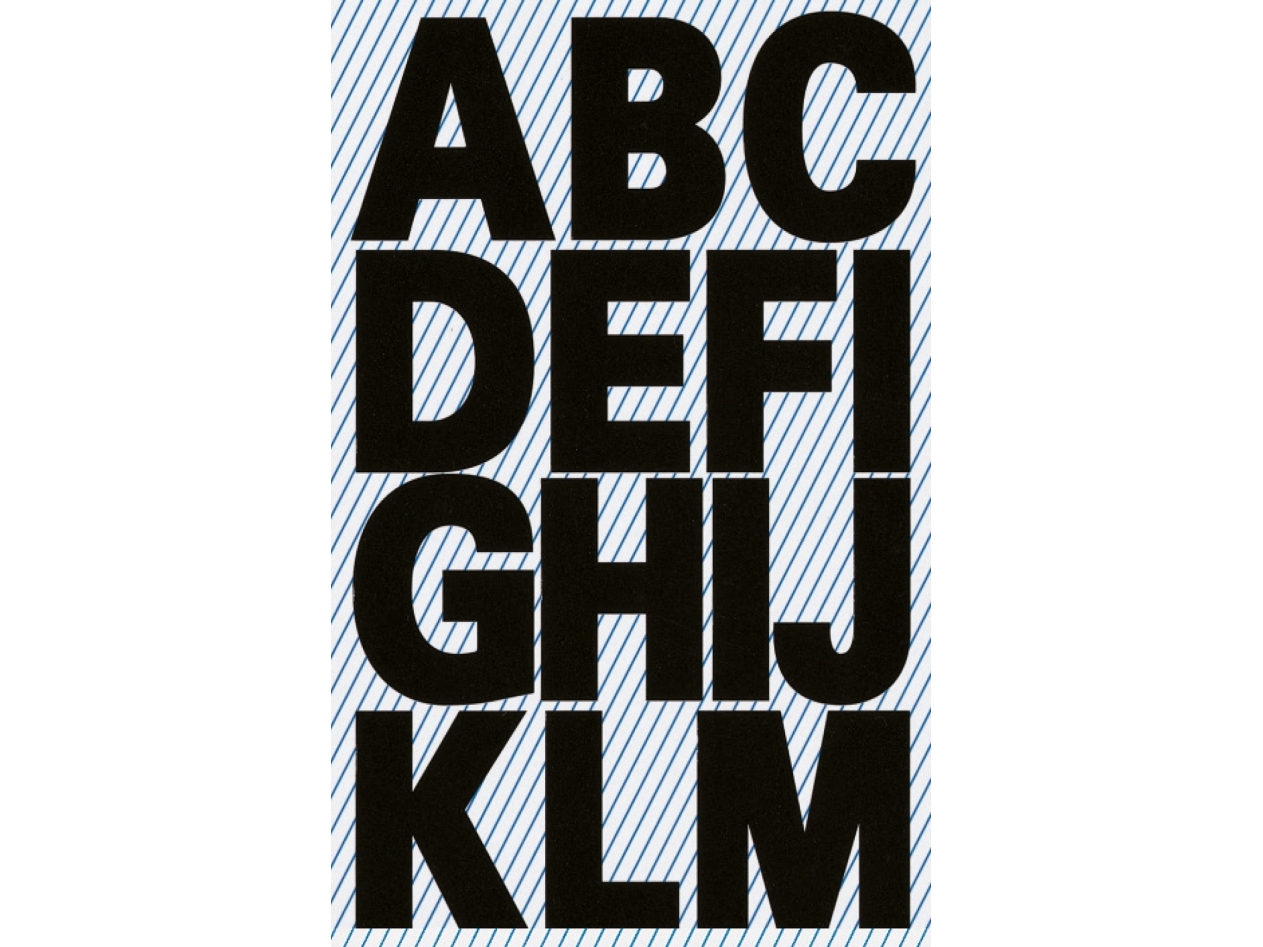 Avery Z-Design 3784 Buchstaben-Etiketten Kleines Format 26 Etiketten Schwarz