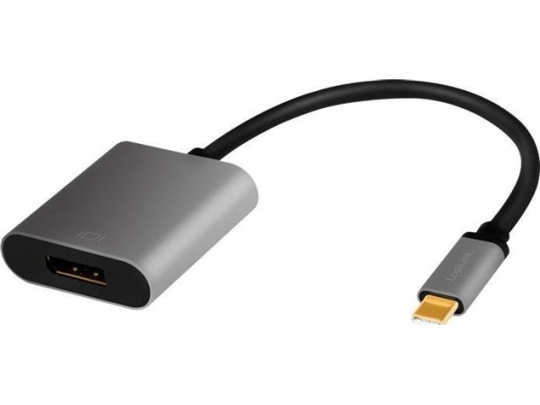 Logilink Cua0102, Usb 3.2 Gen1 Type-C, Displayport, 0,15 M, Schwarz