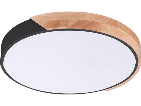 Rabalux Runde Deckenleuchte Maple 3528 Led Deckenstrahler 24W 4000K Fürs Wohnzimmer Holz