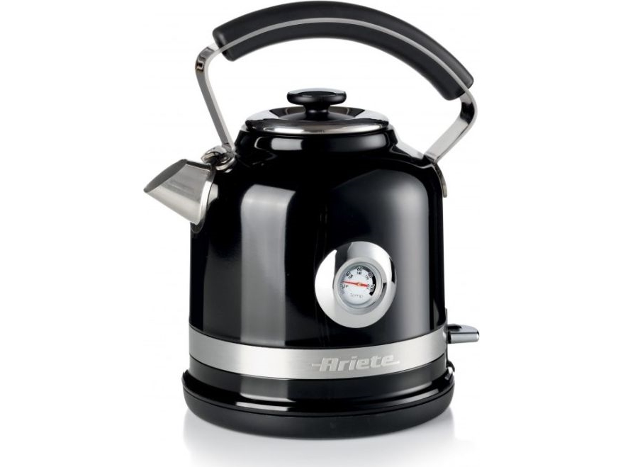 Ariete 2854, 1,7 L, 2000 W, Schwarz, Edelstahl, Wasserstandsanzeige, Drahtlos