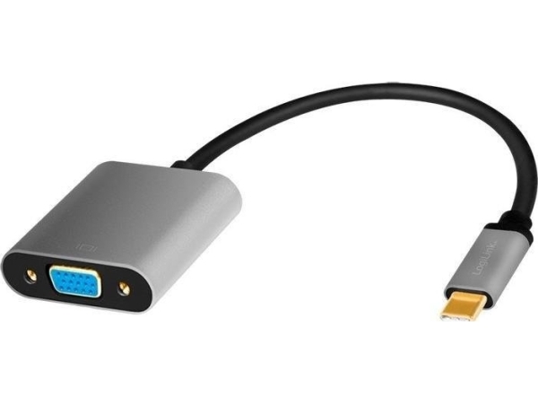 Logilink Cua0104, 0,15 M, Usb Typ-C, Vga (D-Sub), Männlich, Weiblich, Gerade