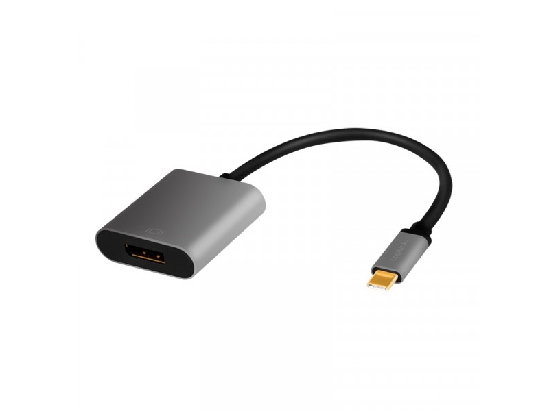 Logilink Cua0102, Usb 3.2 Gen1 Type-C, Displayport, 0,15 M, Schwarz