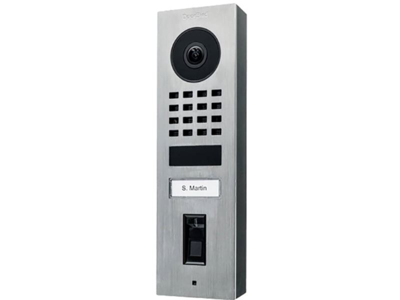 Doorbird D1101fv Ip Video Dørtelefon Med Fingeraftryk, Edels.V2a