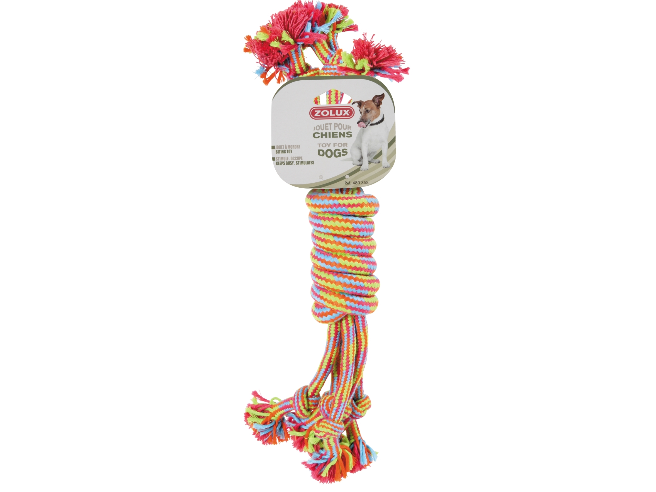 Zolux Rope Toy, Colorful 35 Cm Spool