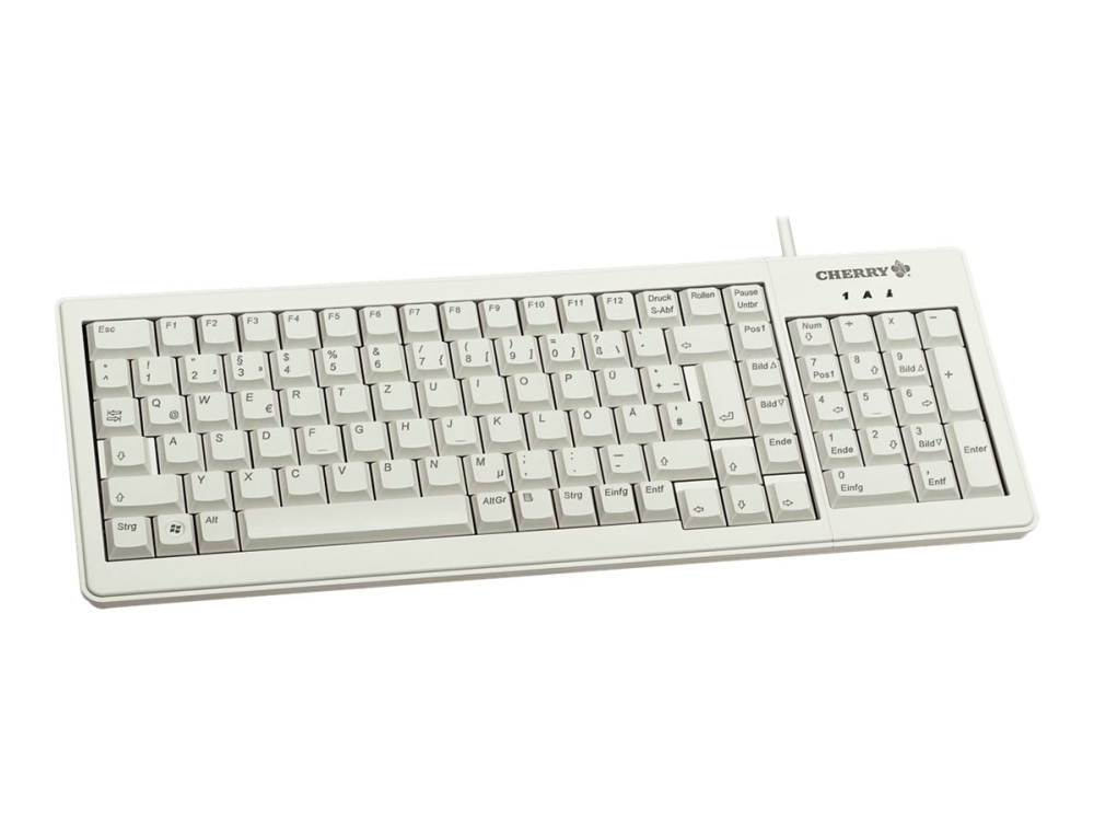 Cherry Cherry Xs Complete Keyboard G84-5200 - Tastatur - Ps/2, Usb - Fransk - Lysegrå
