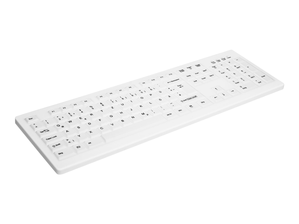 Contour Design Active Key Ak-C8100f-Uvs-W/Uk, Volle Größe (100%), Kabelgebunden, Usb, Scherenschalter, Qwerty, Weiß