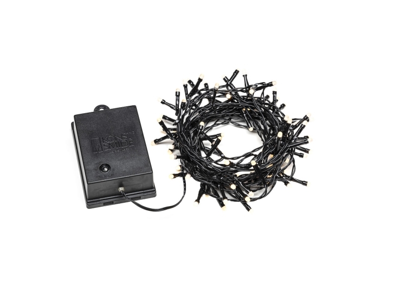 Konstsmide Lichterkette, Ljusdekoration, slinga, Svart, Plast, Universal, IP44, 6 h