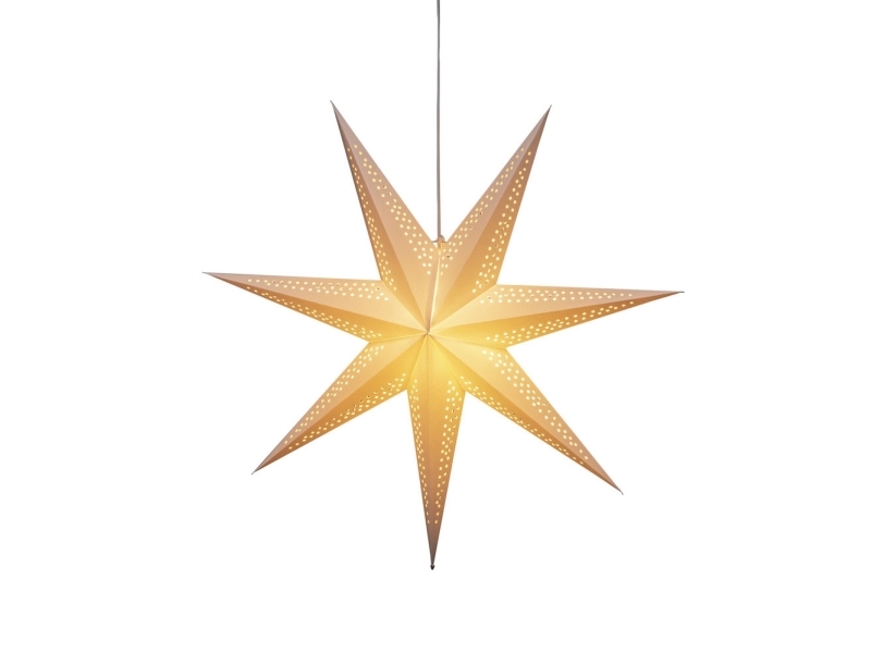 Konstsmide Paper star, Ljusdekoration, figur, Vit, papper, Universal, IP20, 1 lampor | N - A | GameStuff