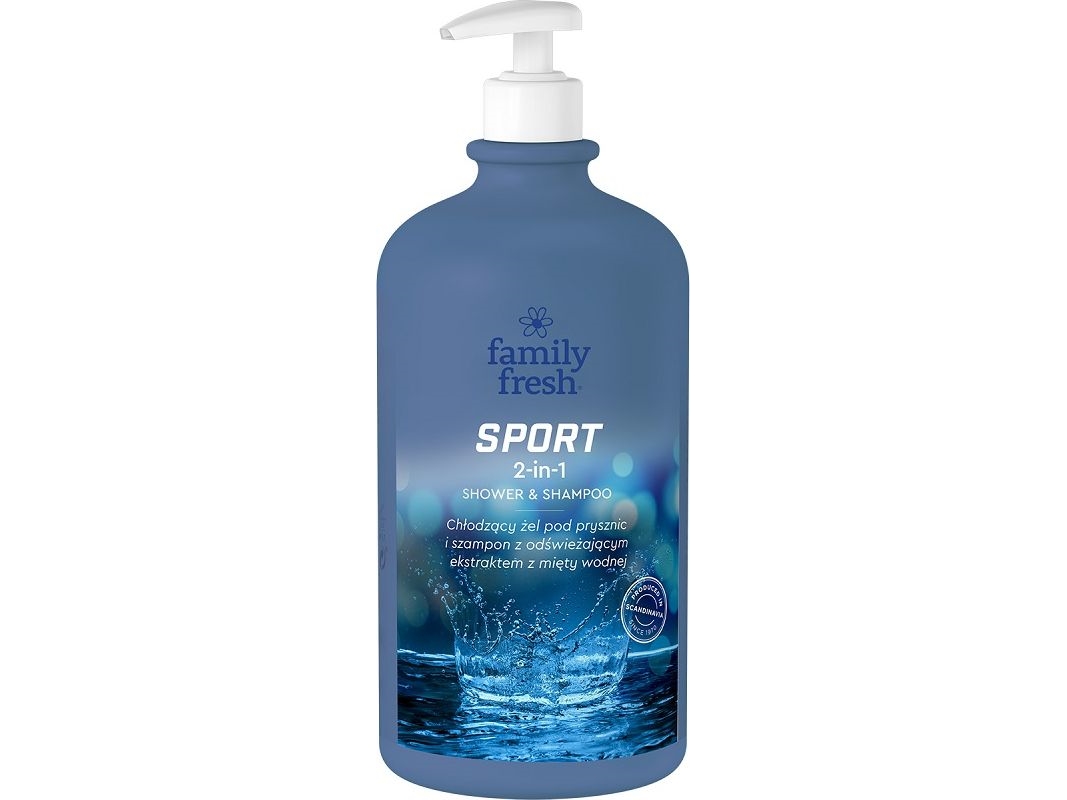 Family Fresh_Sport 2In1 Dusche &Amp Shampoo Kühlendes Duschgel 1000Ml