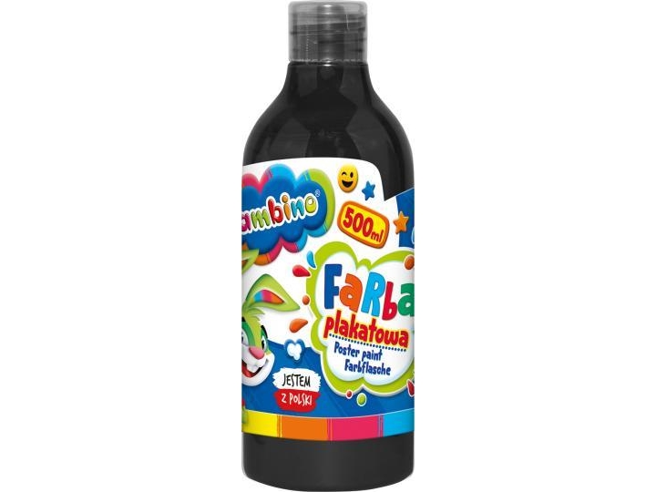 Poster paint in a bottle 500 ml black bambino