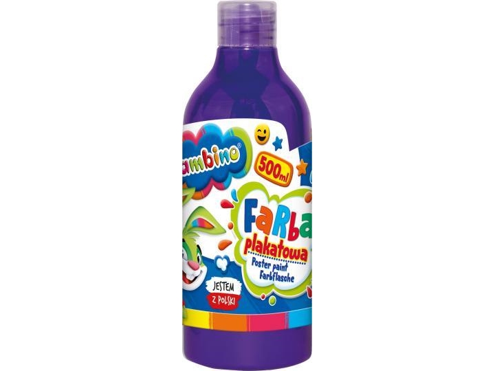 Plakatfarbe In Einer Flasche 500 Ml Lila Bambino
