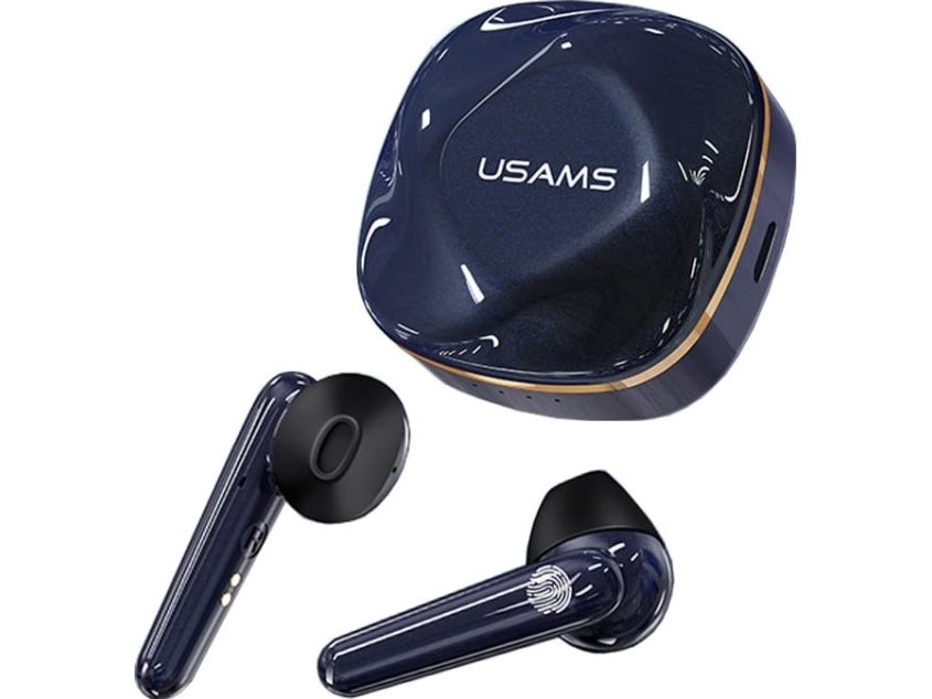 Usams Belaidės Bluetooth Ausinės 5.0 Tws Sd Series Mėlynos Spalvos Bhusd02
