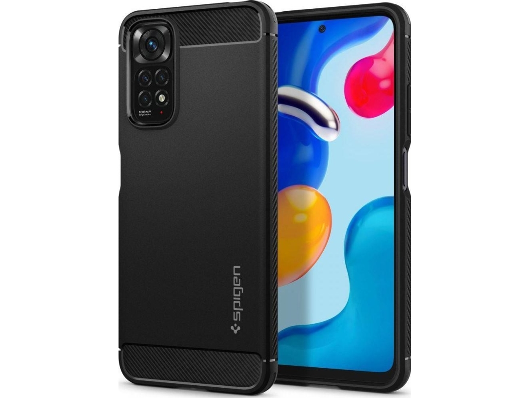 Spigen Rugged Armor Omslag Xiaomi Redmi Note 11s / Note 11 16 3 Cm 6.43  " Svart