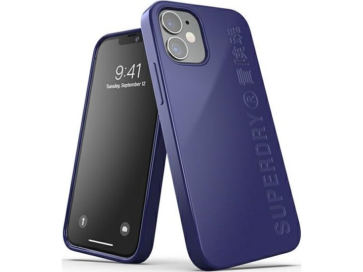Superdry Snap Case Compostable Iphone 12 Mini Navy Blå