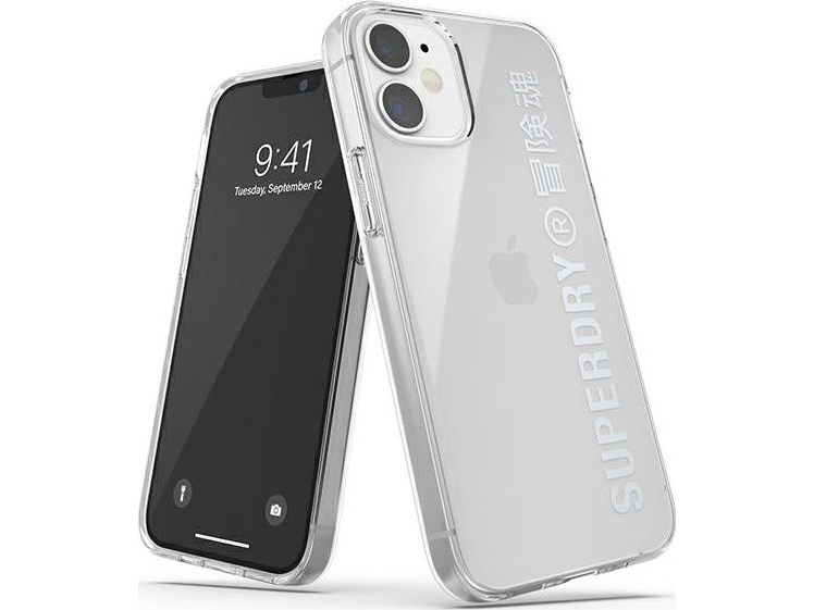 Superdry Snap Apple Iphone 12 Mini Gennemsigtigt Etui Sølv 42590