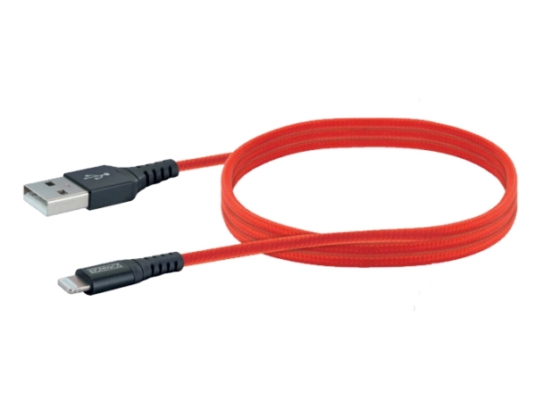 Schwaiger Lpro410 501, Rød, Usb A, Lightning, 1,2 M, Hanstik, Hanstik