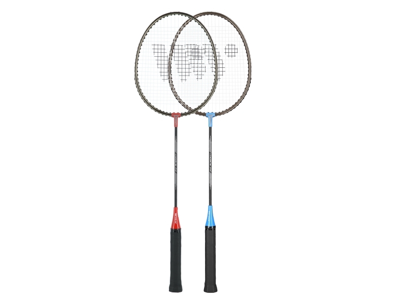 WISH ALUMTEC 316K sæt til badminton til badmintonsketchere rød/blå WISH