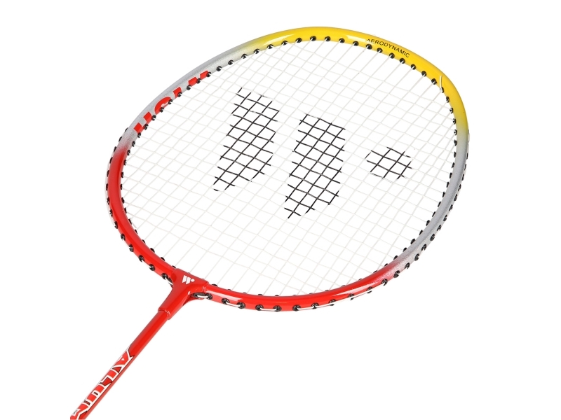 WISH ALUMTEC 366K sæt ketchere til badminton rød+gul, blå+hvid