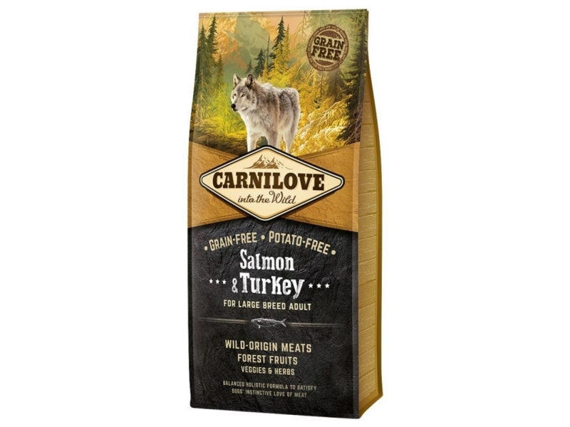 CARNILOVE Adult Salmon & turkey Large breeds tørfoder til hunde 4 kg