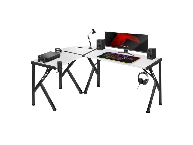 Huzaro Hero 6.3 Gaming-Skrivebord, Hvid