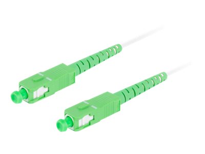 Lanberg - Patchkabel - Sc/Apc Enkelttilstand (Han) Til Sc/Apc Enkelttilstand (Han) - 15 M. - 3 Mm - Fiberoptik - Simplex - 9 / 125 Micron - G.657.B3