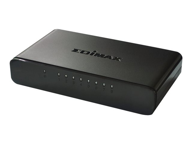 Edimax Es-3308P - Switch - Ikke Administreret - 8 X 10/100 - Desktop