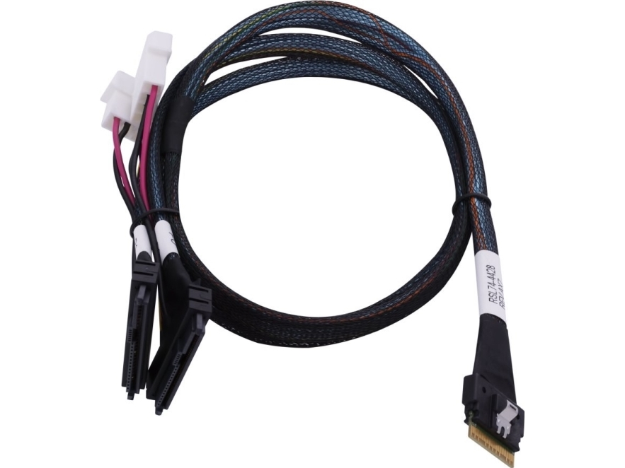 Microchip Technology 2305500-R, 0,8 m, SlimSAS ×8 (SFF-8654), 2SFF-8639 ×4 U.2, Rak, Rak, Svart, Multifärg | Datortillbehör - Kablar & adaptrar - Datakablar | GameStuff