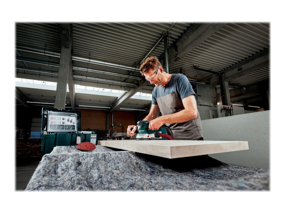 Metabo SXE 450 TurboTec - Sliber med tilfældigt kredsløb - 350 W - 150 mm