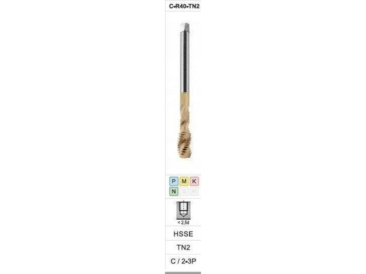 Fanar Gewindebohrer M18 Din-376C R40 (6H) Hsse Zinn 800X