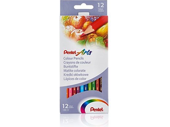 Pentel Pencil Crayons 12 Colors