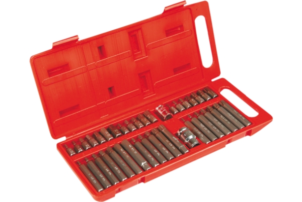 Top Tools Top Tools Spline Torx Hex Skruetrækker Bits 40Stk - 39D377