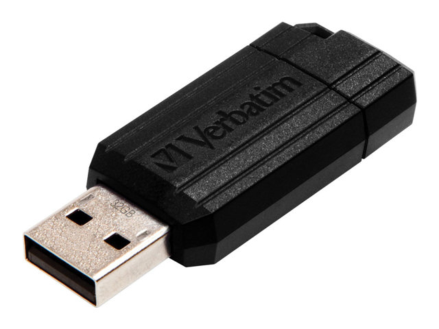 Verbatim Pinstripe Usb Drive - Usb Flashdrive - 32 Gb - Usb 2.0 - Sort