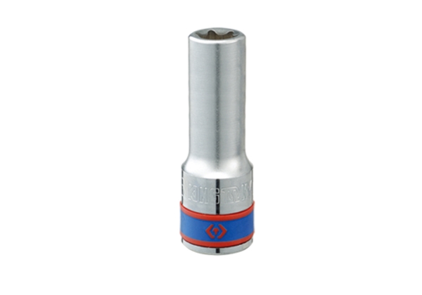 King Tony 427524M, Sokkel, 1/2", Metric, 1 Hoved(Er), E24, Krom-Vanadium-Stål